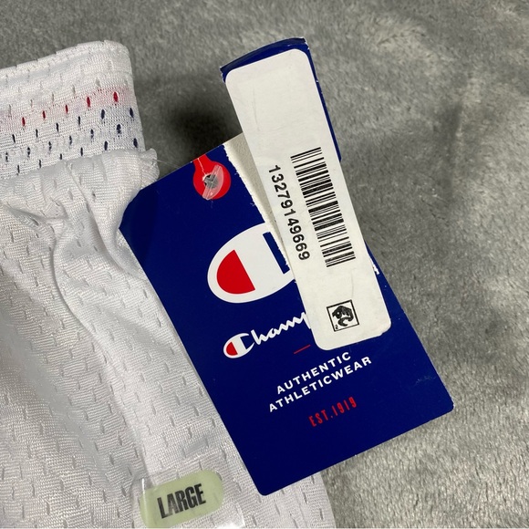 Champion Shorts Women’s Large White Authentic Mesh Shorts Warm Up Athletic - Picture 11 of 11